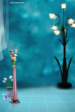 Potrait Studio Backdrop blue