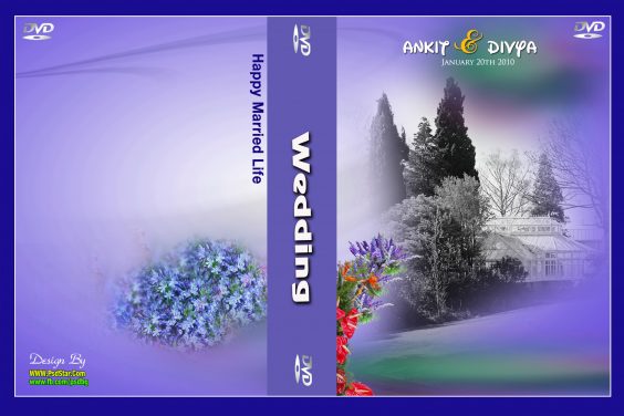 Wedding DVD Case(Cover) Background Design HD(PsdStar.Com)