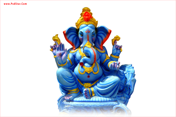 Ganesh Bappa Blue Color Murat
