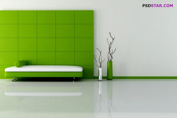 Sofa on bed room hd horizontal background