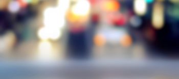 Blur Background Portrait on City Light