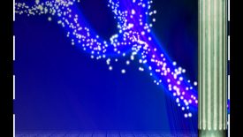studio background blue