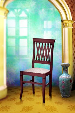 studio background effect photoshop with chair