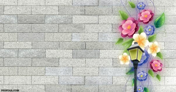 fb cover photo with bricks wall